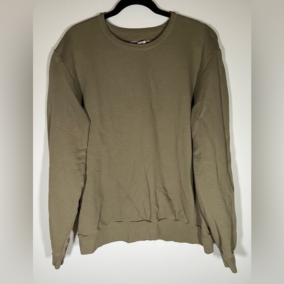Outerknown army green long slv sweatshirt mens sz XXL casual gorpcore athleisure - Picture 6 of 11